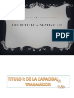 PDF Decreto Legislato 728 Legislacion Laboral