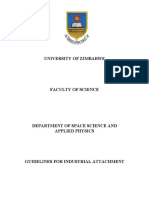 Guidelines For Industrial Attachment