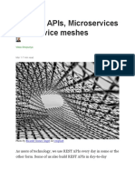 RESTful APIs, Microservices and Service Meshes
