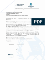 Carta de Solicitud de Examen Por Suficiencia Digital