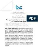 1q21 Informaciã - N Relevante BVC Resultados Spa