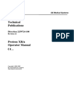 GE Proteus XR-A X-Ray - User Manual