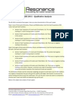 IIT-JEE 2011 - Qualitative Analysis