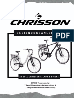 E-Bike Chrisson E-Gent E-Lady Benutzerhandbuch