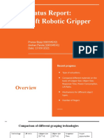 Status Report: Soft Robotic Gripper: Pranav Bajaj (1801ME42) Arohan Panda (1801ME41) Date: 17/09/2021