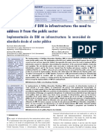 Implementation of BIM in Infrastructure: The Need To Address It From The Public Sector