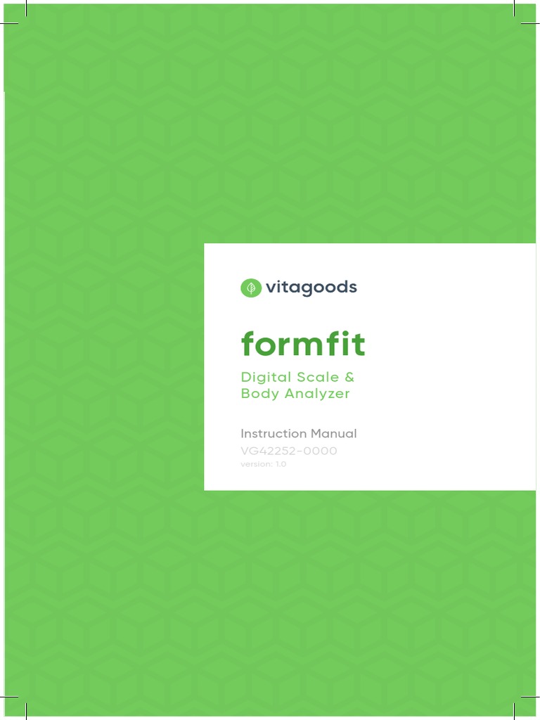 Vitagoods Form Fit Scale Manual | PDF | Electromagnetic Interference ...