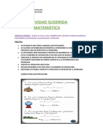 ACTIVIDAD MATEMÁTICA SEGUNDO SEMESTRE 4TO.