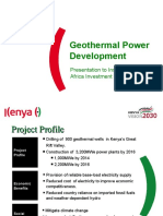 Geothermal Power Development: Presentation To Institutional Investor Africa Investment Conference