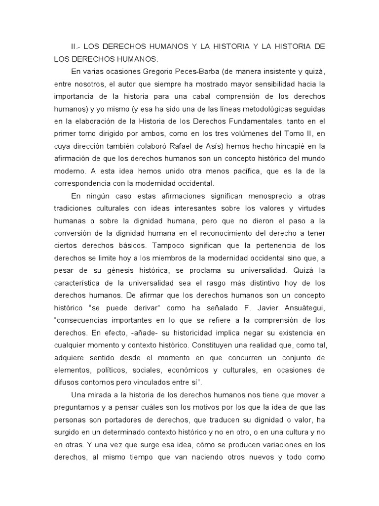 Historia y Evolución de los Derechos Humanos | PDF | Derechos humanos ...