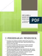 Dinamika Kependudukan Indonesia - 2. Persebaran Penduduk