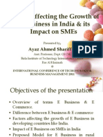 Factors Affecting Growth of E Business in India - SZABIST - ICTBM2011