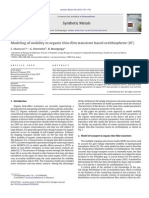 Modeling Of Mobility Inorganic Thin Filmtransistorbasedoctithiophene