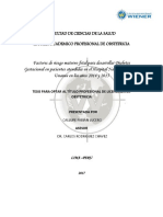 Factores de Riesgo Materno Fetal para Desarrollar Diabetes Gestacional en Pacientes Atendidas en El Hospital Nacional Hipólito Unanue en Los Años 2014 y 2015