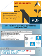 Los Seis Tipos Especiales de Créditos Documentarios