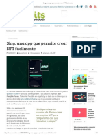 Sing, una app que permite crear NFT fácilmente