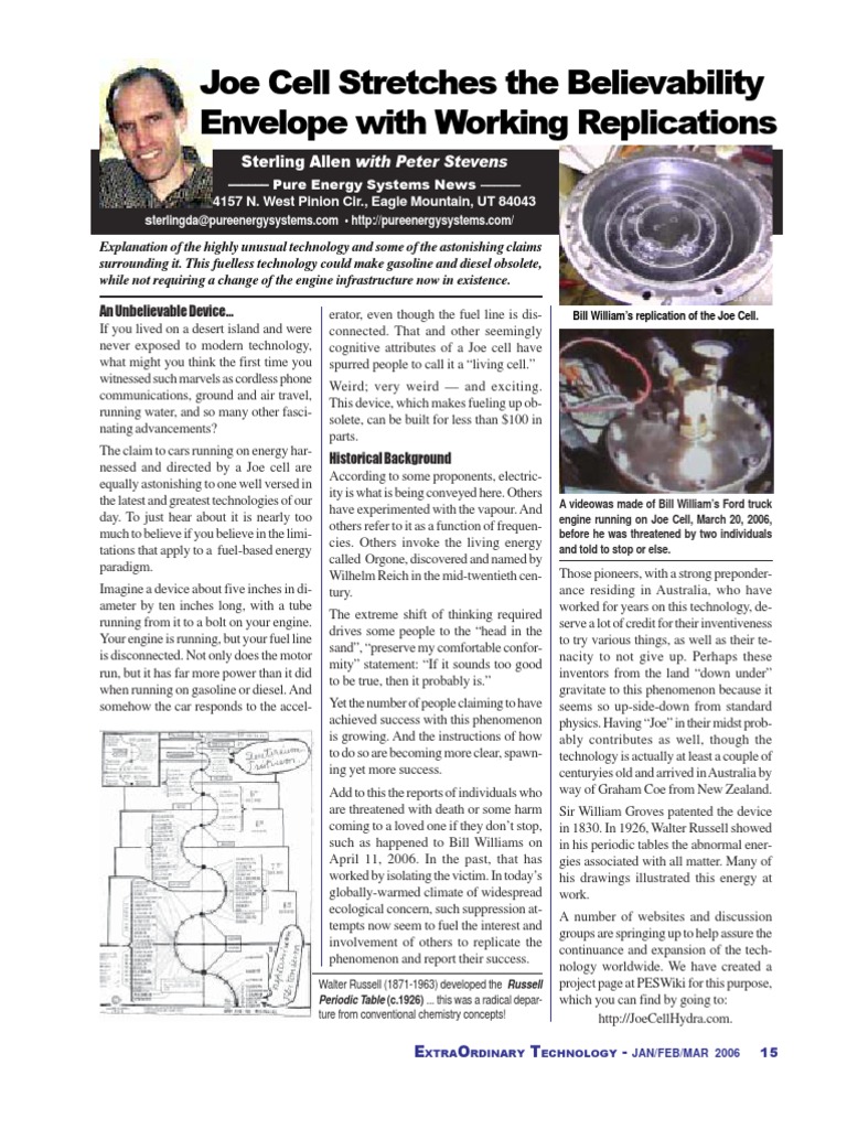 Joe Celll | PDF | Vacuum Tube | Engines