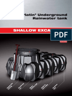 Shallow Excavation: GRAF Platin Underground Rainwater Tank