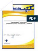 Operations and Maintenance Stormwater Drainage Requirements - Guideline