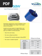 Quick Progrommet Installation: 225Mm 300Mm 375Mm 450Mm 525Mm 600Mm 750Mm 900Mm 100Mm 150Mm 30185 30186 30188 30177 30178