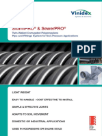 Stormpro & Sewerpro: Twin-Walled Corrugated Polypropylene Pipe and Fittings System For Non-Pressure Applications