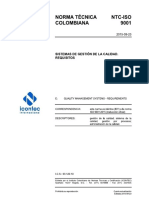 Norma NTC ISO 9001 2015 Requisitos SGC