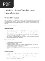 Unit 01 - Linear Classifiers and Generalizations - MD