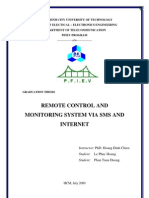 Remote Control and Monitoring System Via Sms and Internet