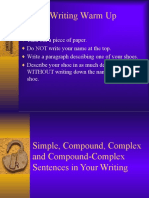Simple Compound and Complex Sentences 2013