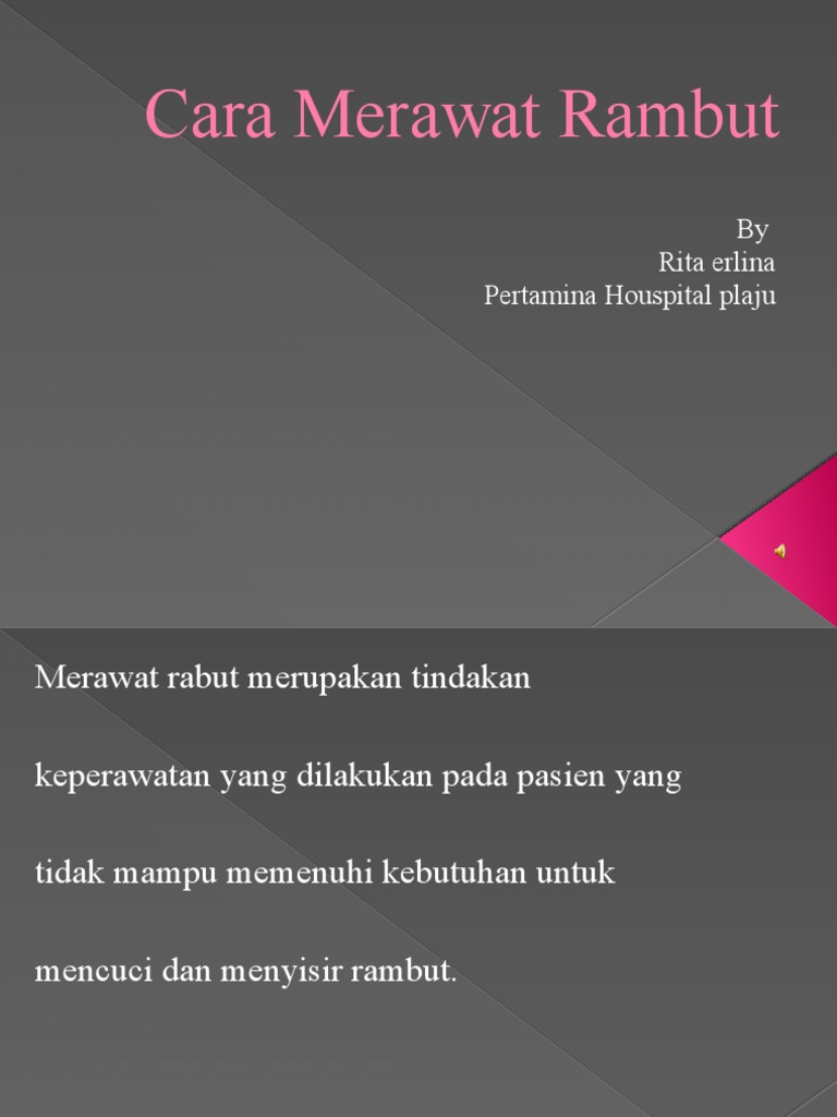 Perawatan Rambut Pasien | PDF