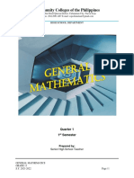 General Mathematics Module 2021-2022