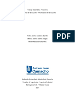 Trabajo Matemática Financiera-Descuento