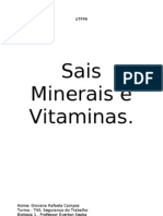 Trabalho de Biologia, Sais e Vitaminas