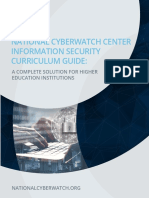 National Cyberwatch Center Information Security Curriculum Guide
