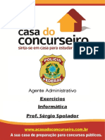 Exercicios Pf Agente Administrativo Informatica Sergio Spolador