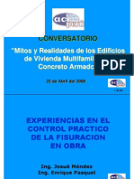 Mitigación de fisuración en concreto mediante control de cambios volumétricos