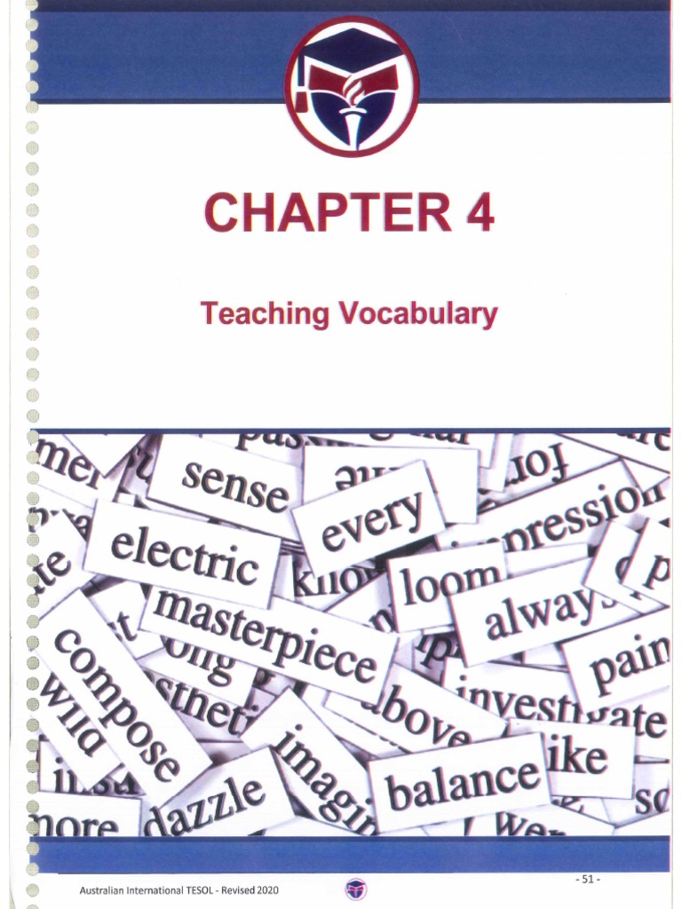 CHAPTER 4. Teaching Vocabulary PDF