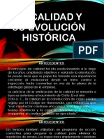 La Calidad y Su Evolucion Historica