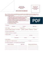 BUGS Form 1 Admission Form 1