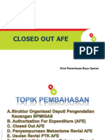 Afe Closeout