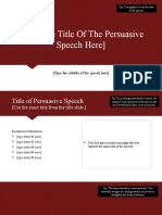 Type The Title of The Persuasive Speech