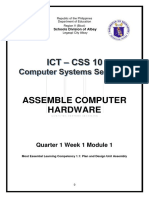 Assemble Computer Hardware: Quarter 1 Week 1 Module 1