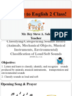 Welcome To English 2 Class!: Mr. Rey Steve A. Sale Teacher