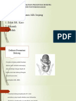 Mekanisme Persalinan Presentasi Bokong Sacrum Posterior Kanan