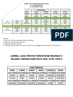 Jadwal Jaga Pameran Perumahan Matos