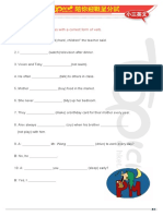 A. Complete The Sentences With A Correct Form of Verb