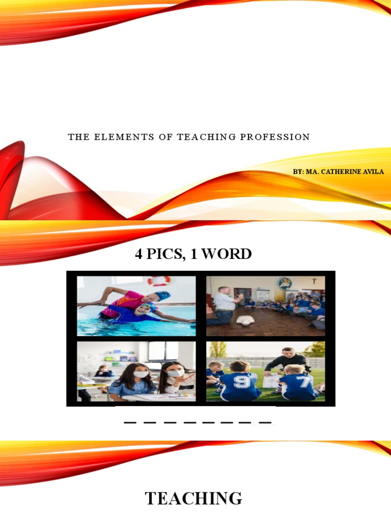 Elements of Teaching Profession | PDF | Profession | Teachers