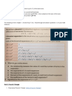 Factorial Notation, Binomial Expansion, and Pascal's Triangle