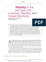 Early Mobility in The Intensive Care Unit: Evidence, Barriers, and Future Directions