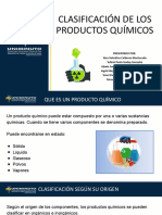 Clasificacion de Los Productos Quimicos